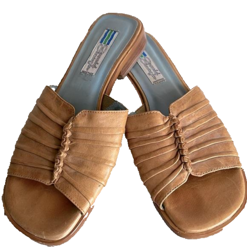 Tan Leather Women's Flats